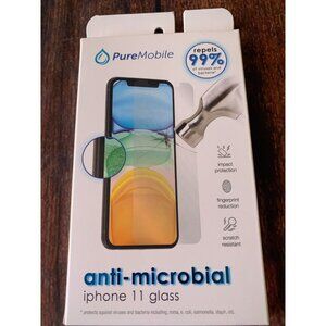 Anti-Microbial Tempered Glass Screen Protector For iPhone 11 By PureMobile
